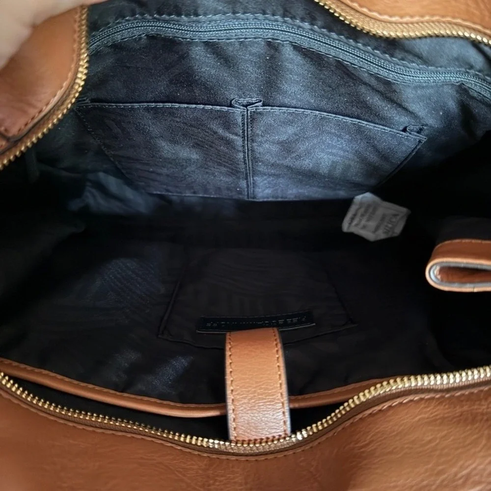Rebecca Minkoff Always on Side‎ Zip Regan Tote in Almond Brown NWT